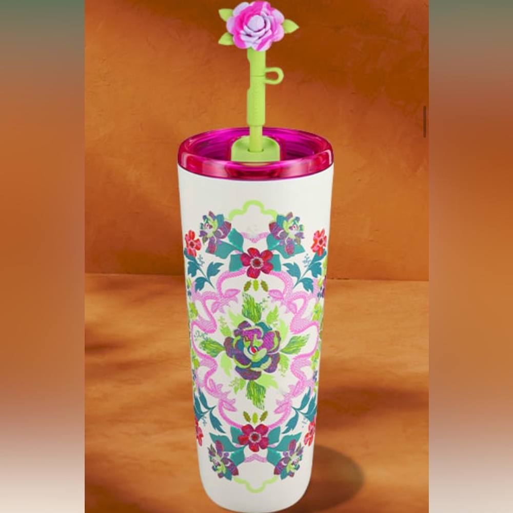 Starbucks floral kaleidoscope hot and cold cup tumbler